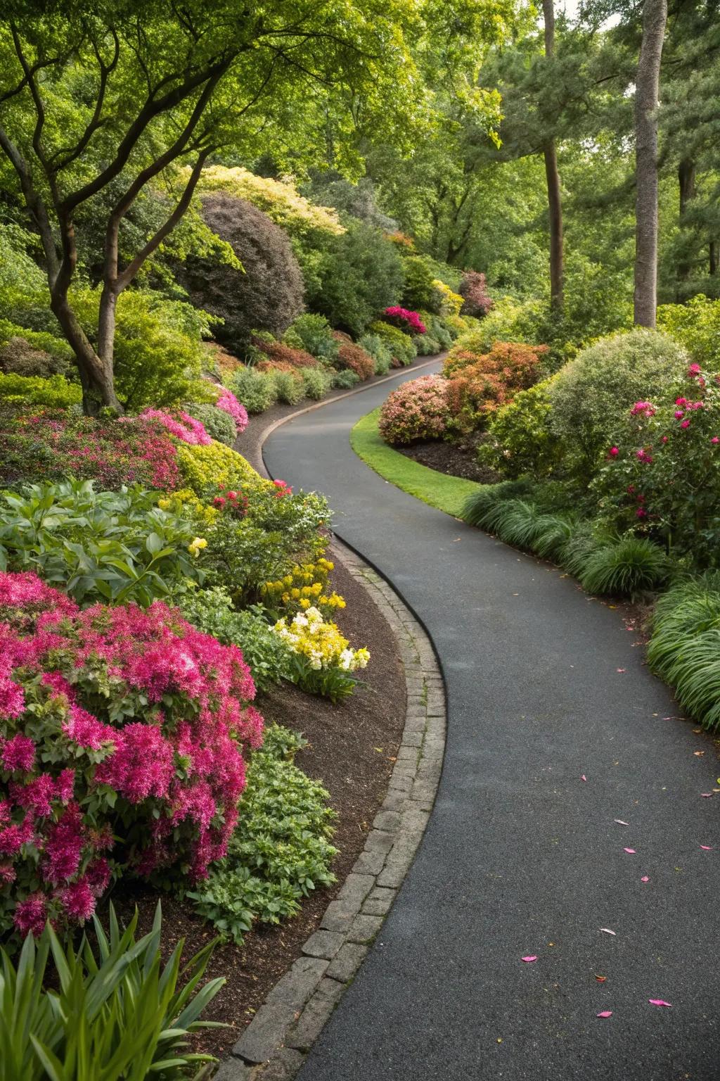 Immerse yourself in the artistry of garden-integrated pathways, where artistry converges with the natural world.