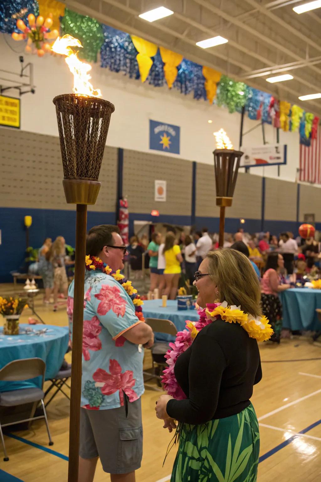 A tropical-themed attendance bash brings the bliss of the islands to school.