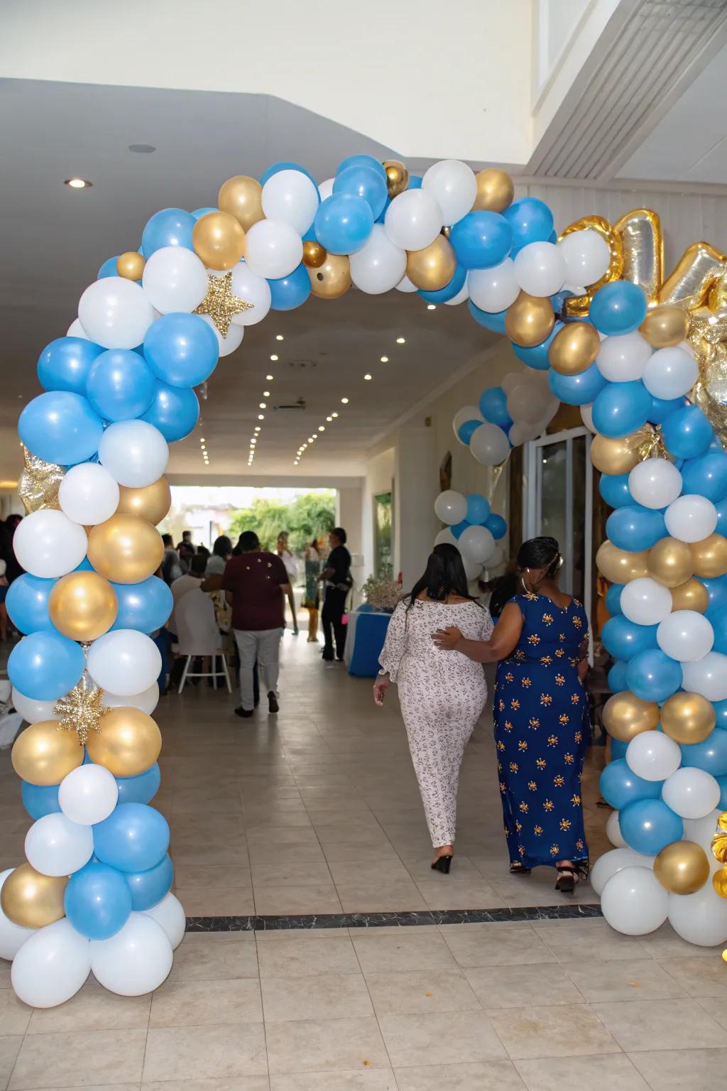 A Majestic Entry with a Spectacular Balloon Gateway