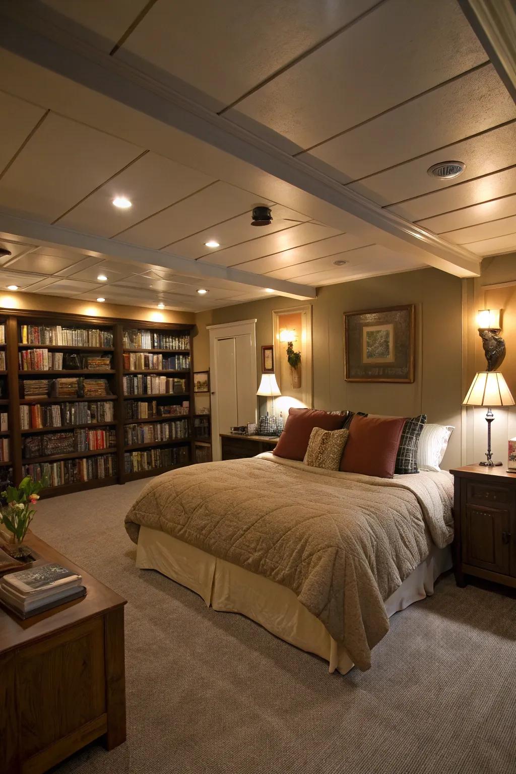 Create a warm and inviting atmosphere with skillfully arranged layered lighting designs.