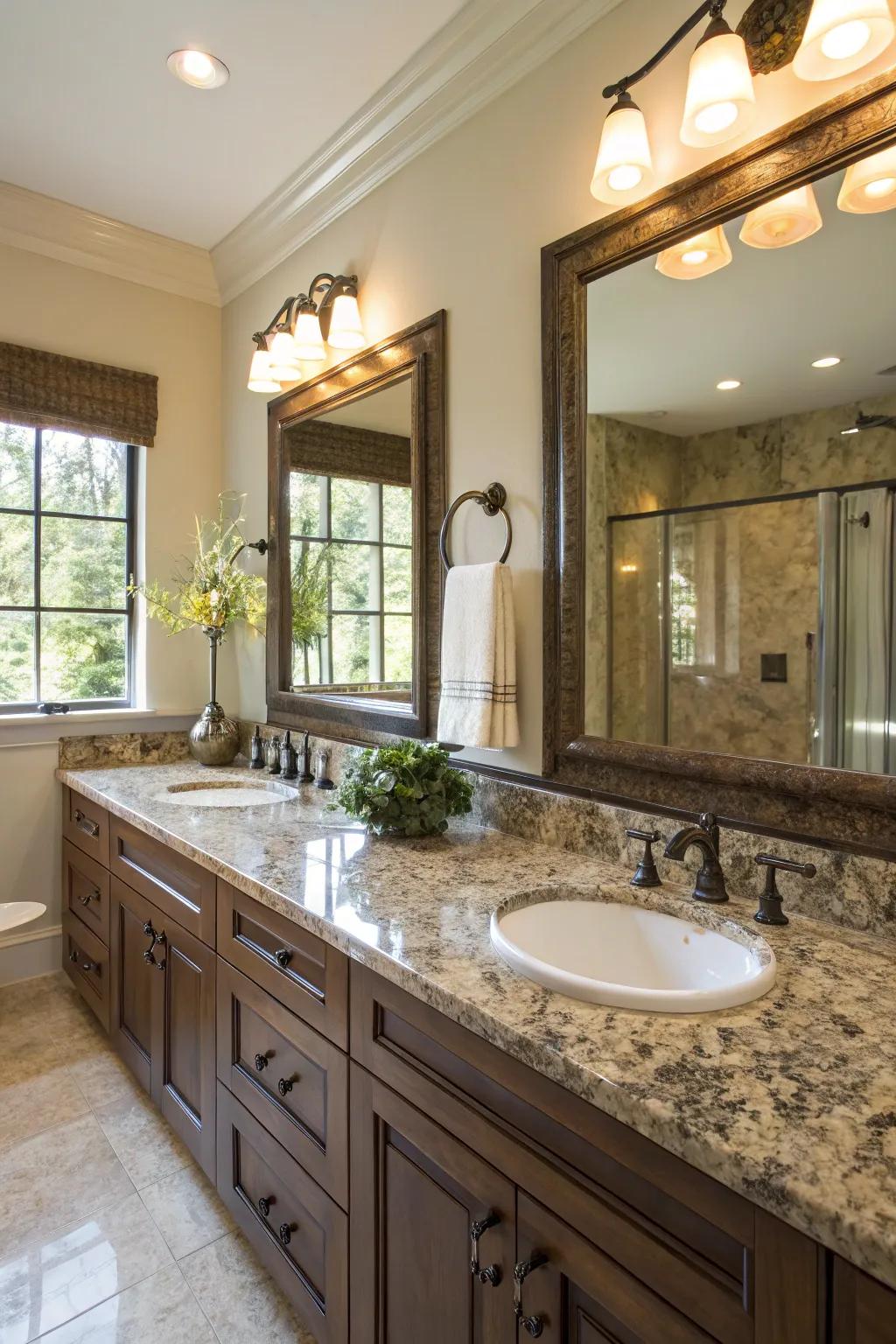 Crystal stone countertops offer a perfect mix of class and strength.