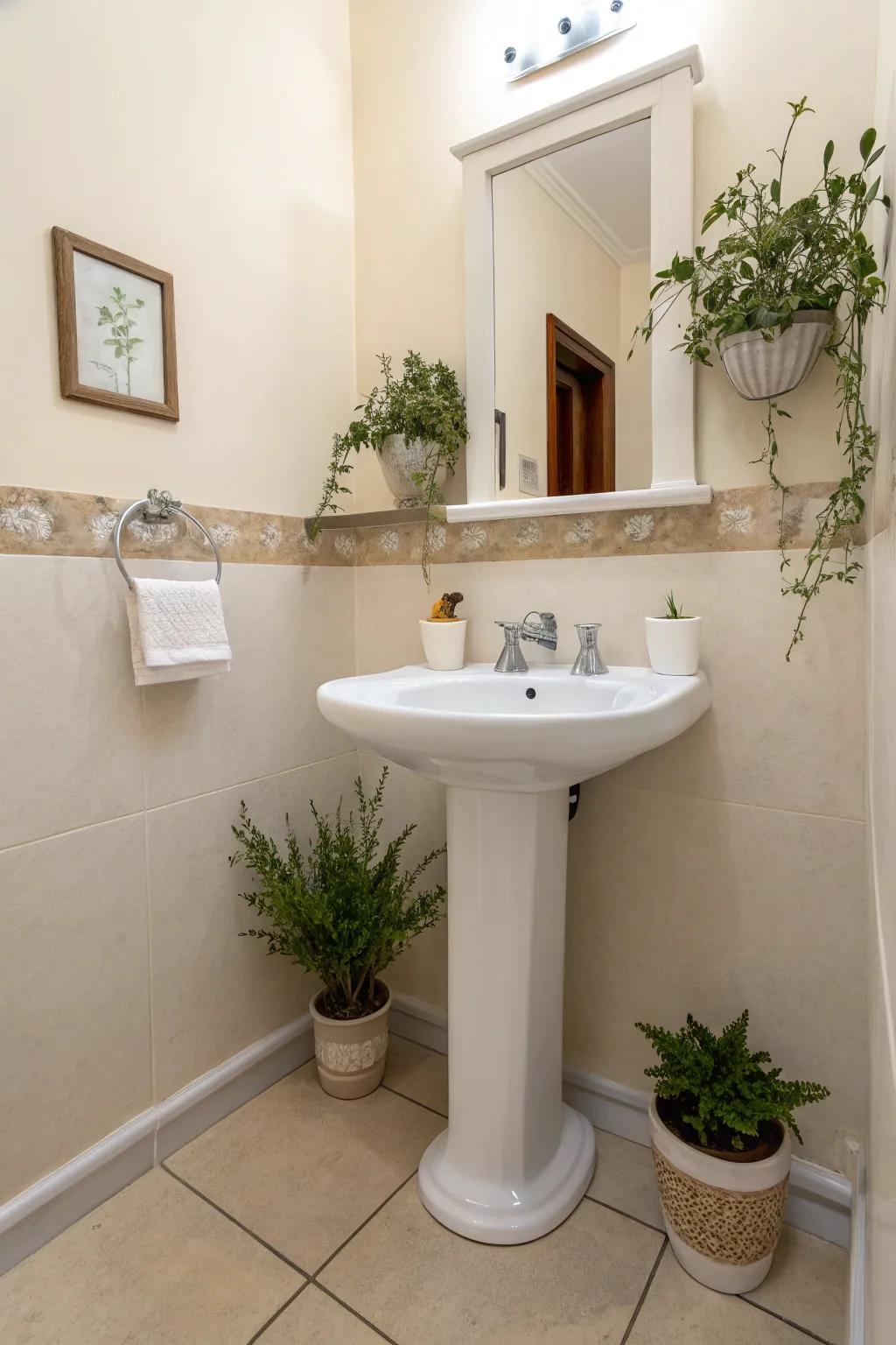 Maintain a simple and refined look through a minimalist strategy.