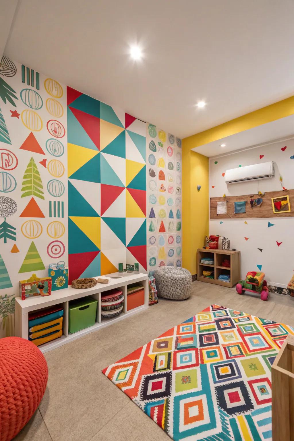 Transform a simple room into an exuberant world brimming with vibrant shades and themes.