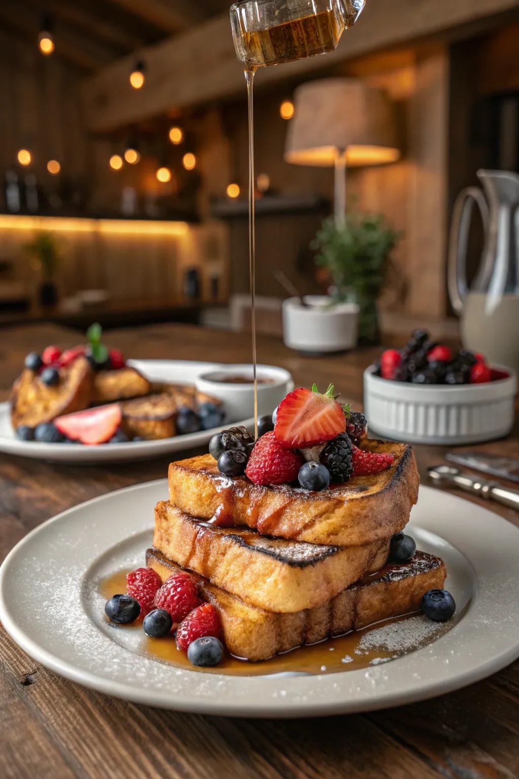 Classic golden toast that always leaves a lasting impression.