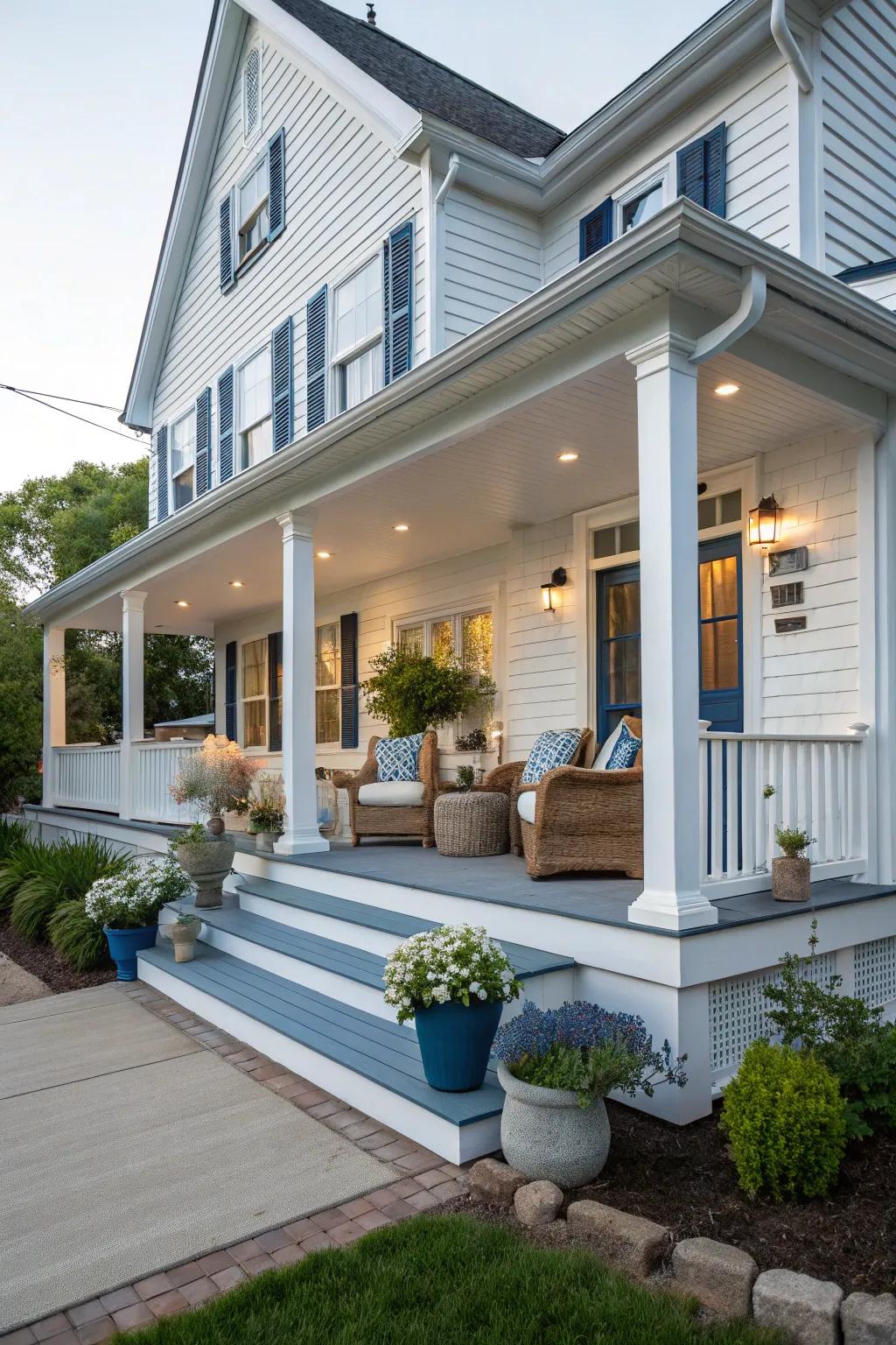 A freshly built front porch has the power to revolutionize the entrance of your home.