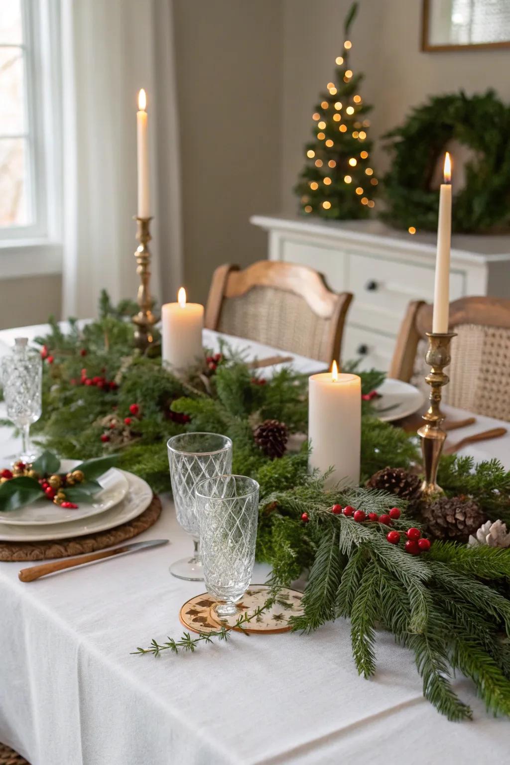 A tablescape that embodies the spirit of the holidays.