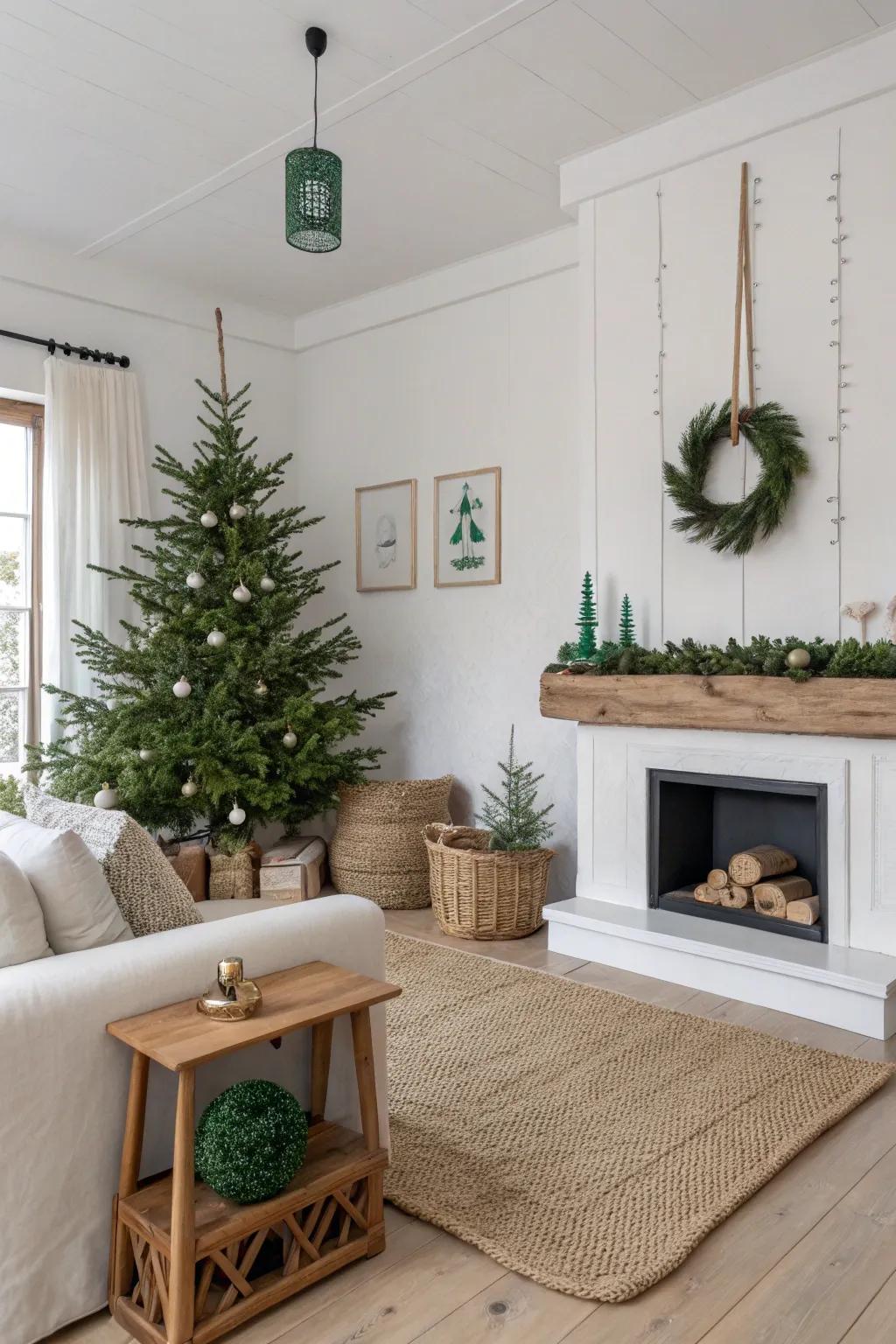Nordic simplicity infused with yuletide sophistication.