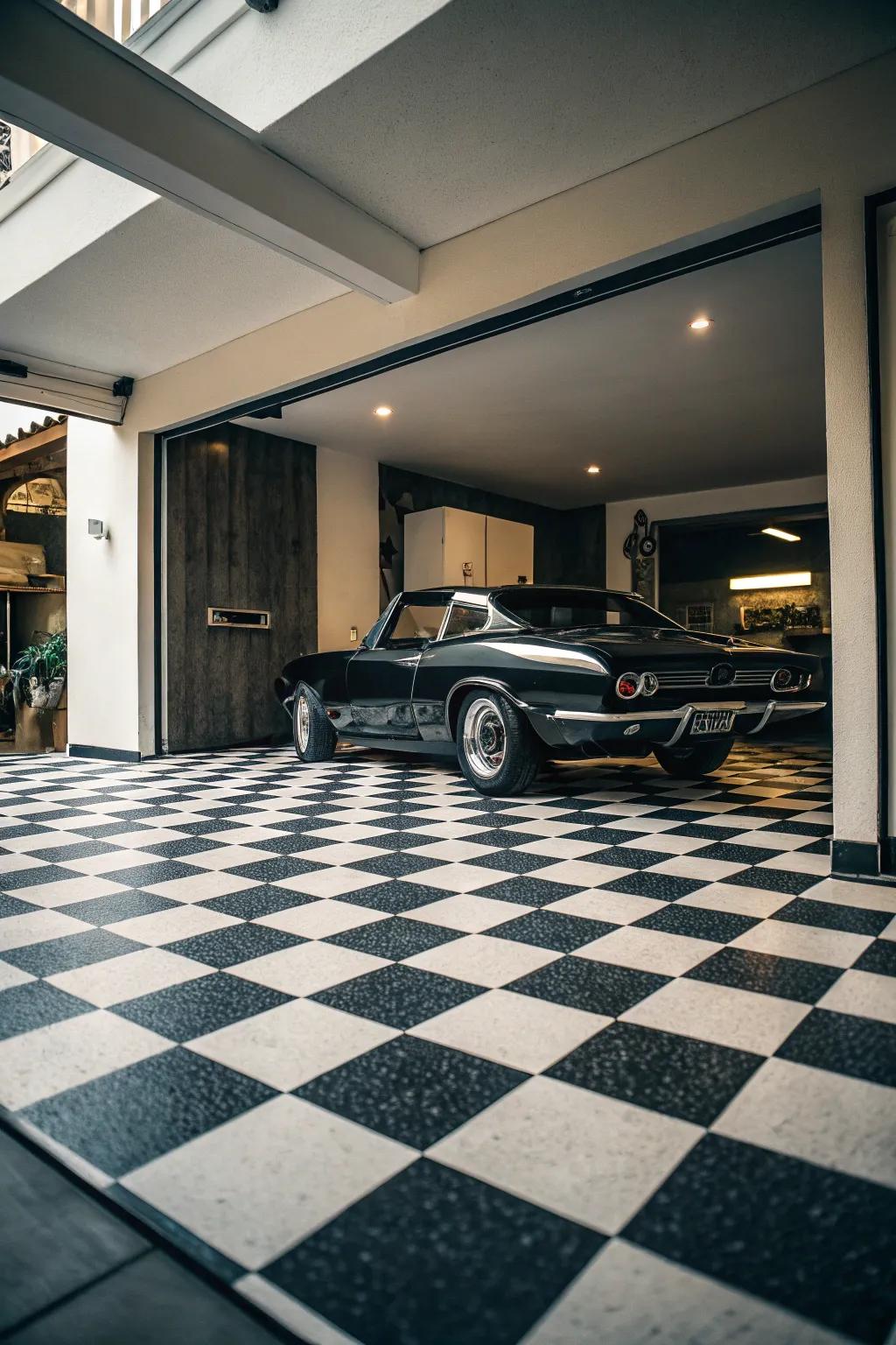 A quintessential grid layout with dual tones exudes ageless charm.