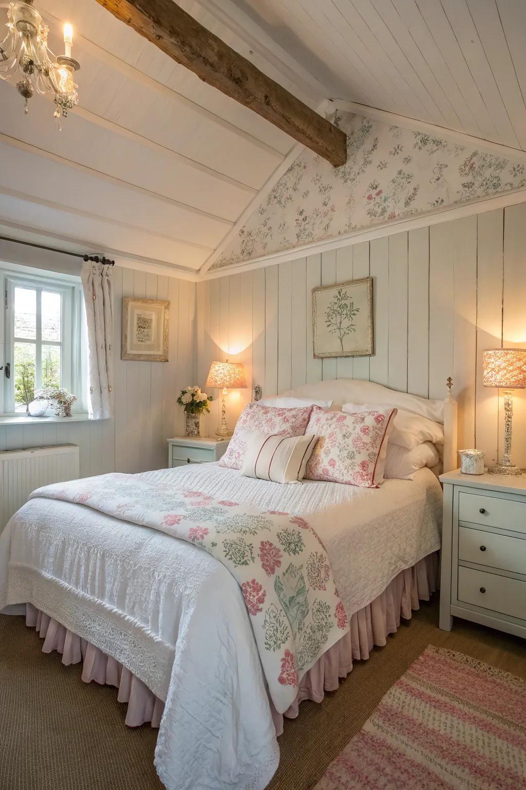 Soft and muted colors make for a peaceful getaway.