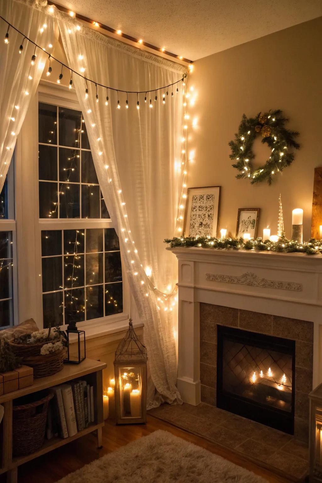 Illuminated strands introduce a quirky appeal to any dwelling space.