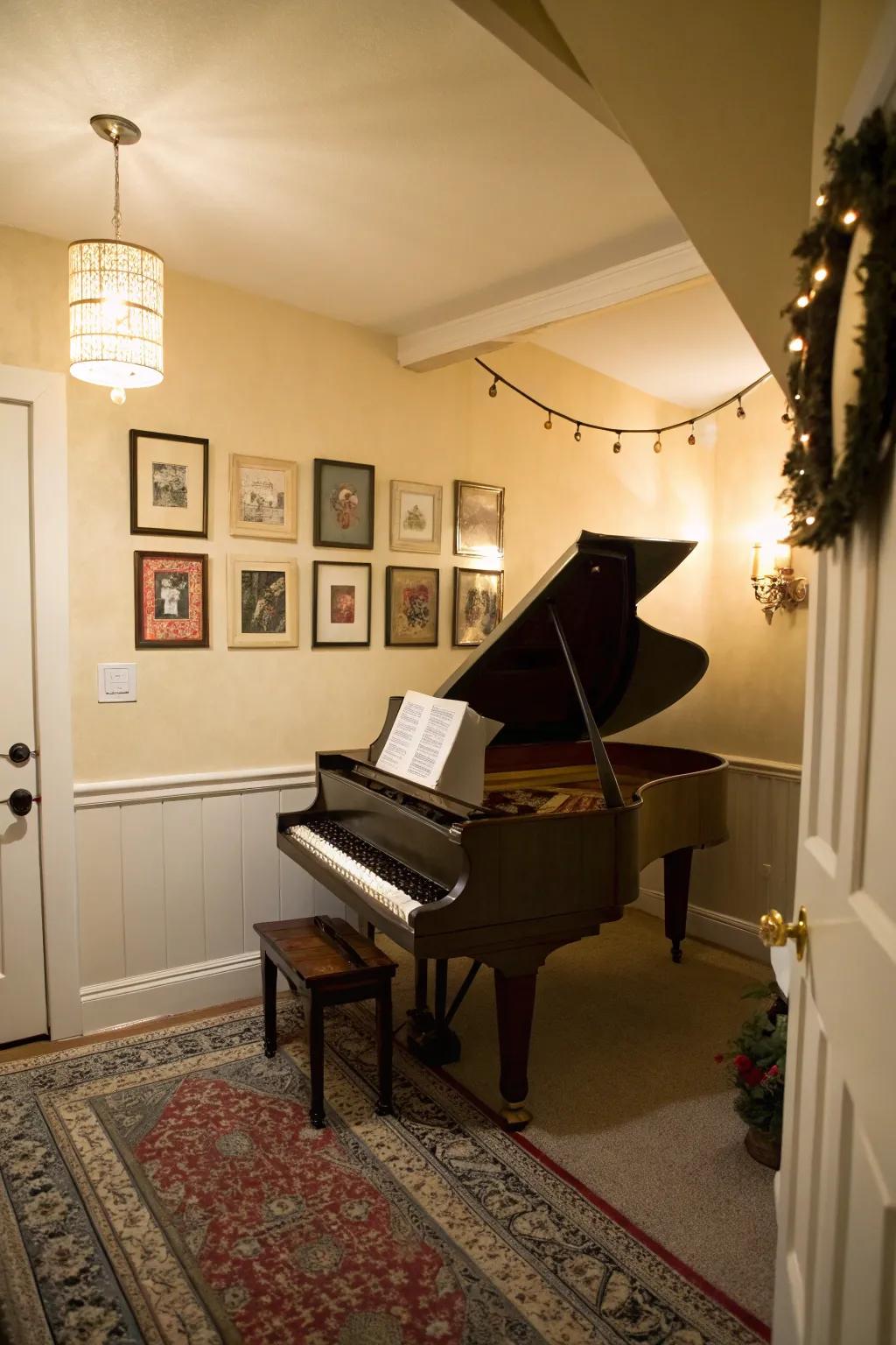 Soothing colors create a welcoming atmosphere.