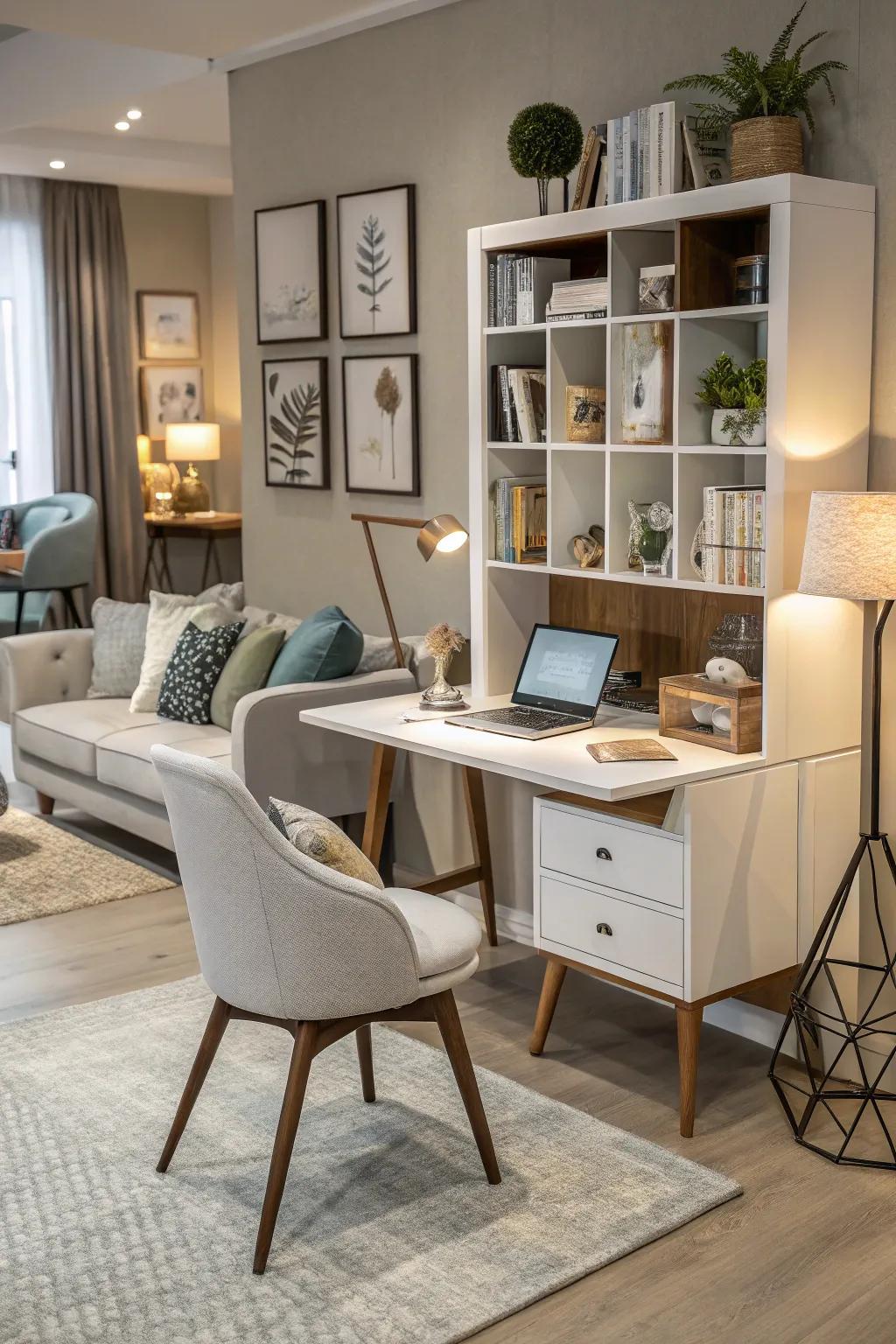 Multi-functional furniture maximizes the potential of your living room space.