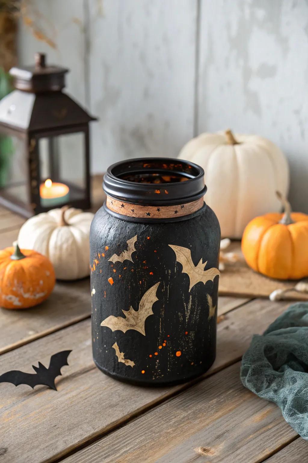 Light up your Halloween with a custom candy jar&mdash;spooky yet stylish! 🎃✨
