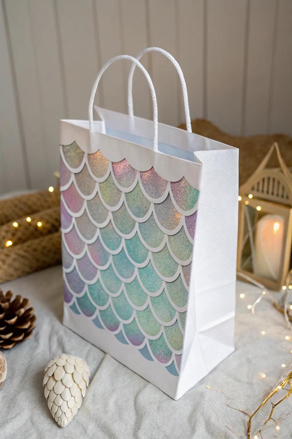 Transform the ordinary into the extraordinary with these mesmerizing mermaid scale treat sacks&mdash;ideal for introducing a magical element to any festivity!