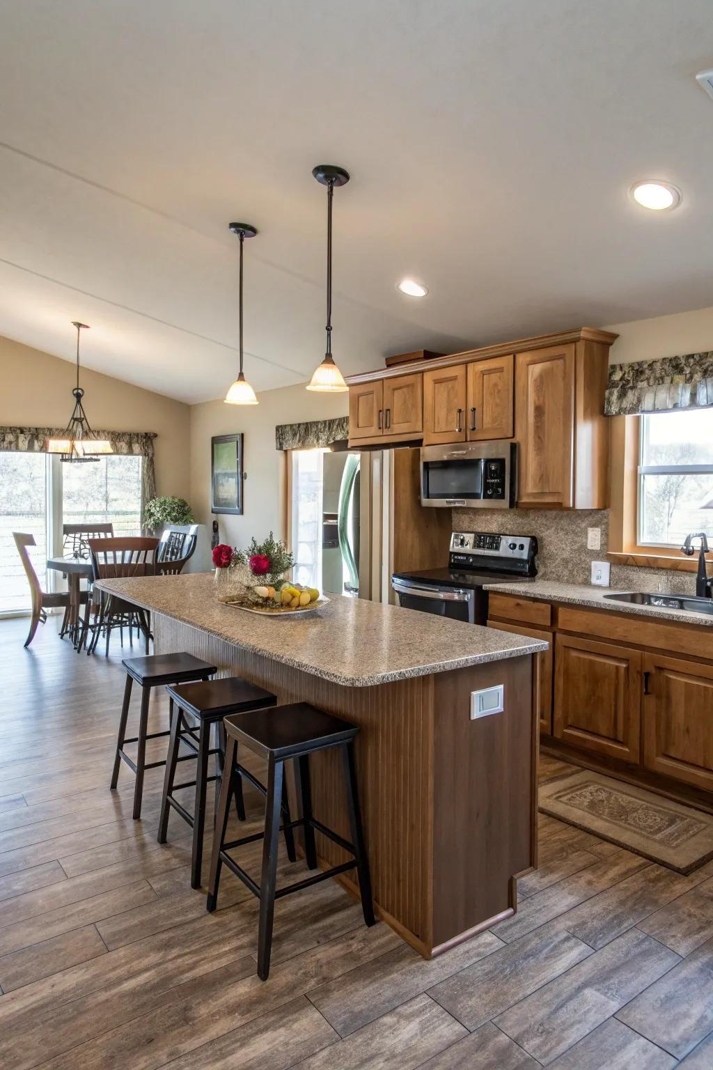 Enhance your kitchen by opening up the space to foster a more connected and inviting atmosphere.