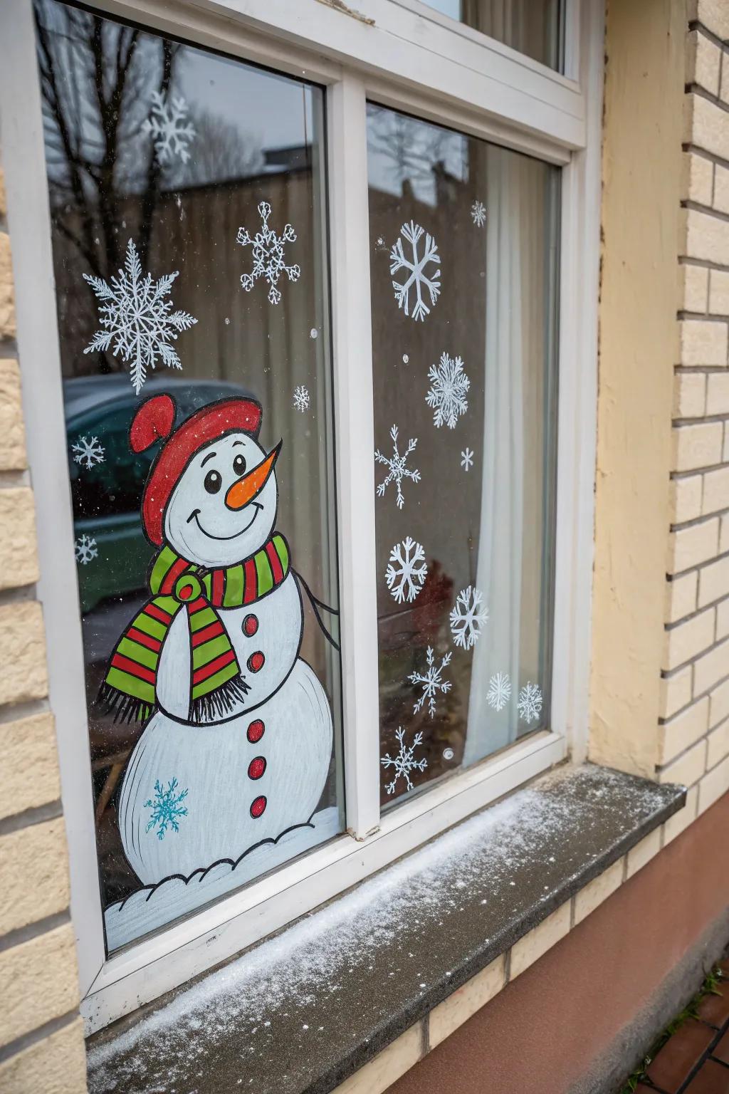 A joyful Jack brightening the winter panorama
