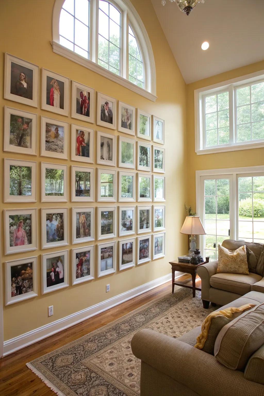 A classic grid layout conveys a sense of order and sophistication.