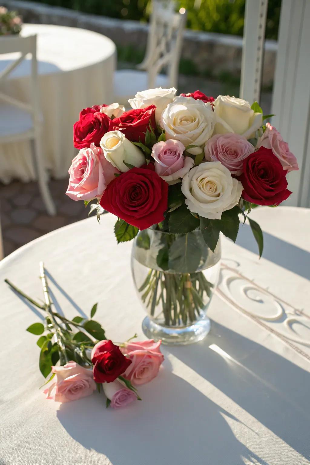 A quintessential rose display – the quintessential Mother's Day tribute.