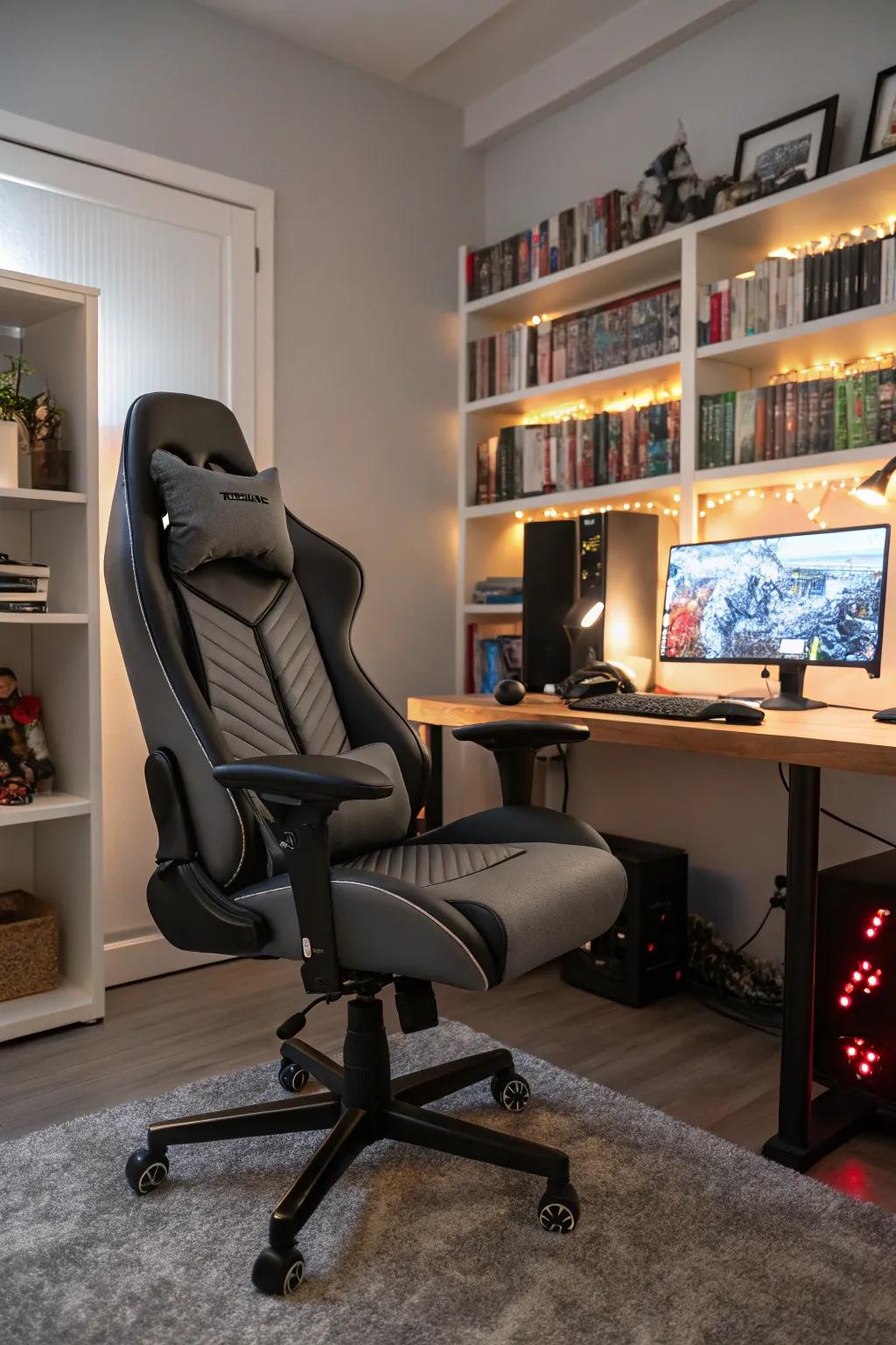Ergonomic designs: where comfort meets cool for gamers who play long and strong.