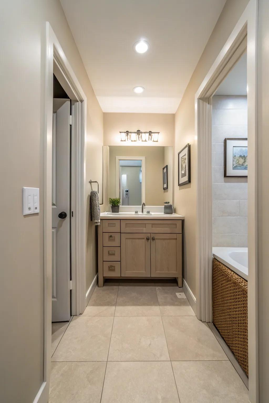 Soft shades can expand the feel of small areas, adding serenity.