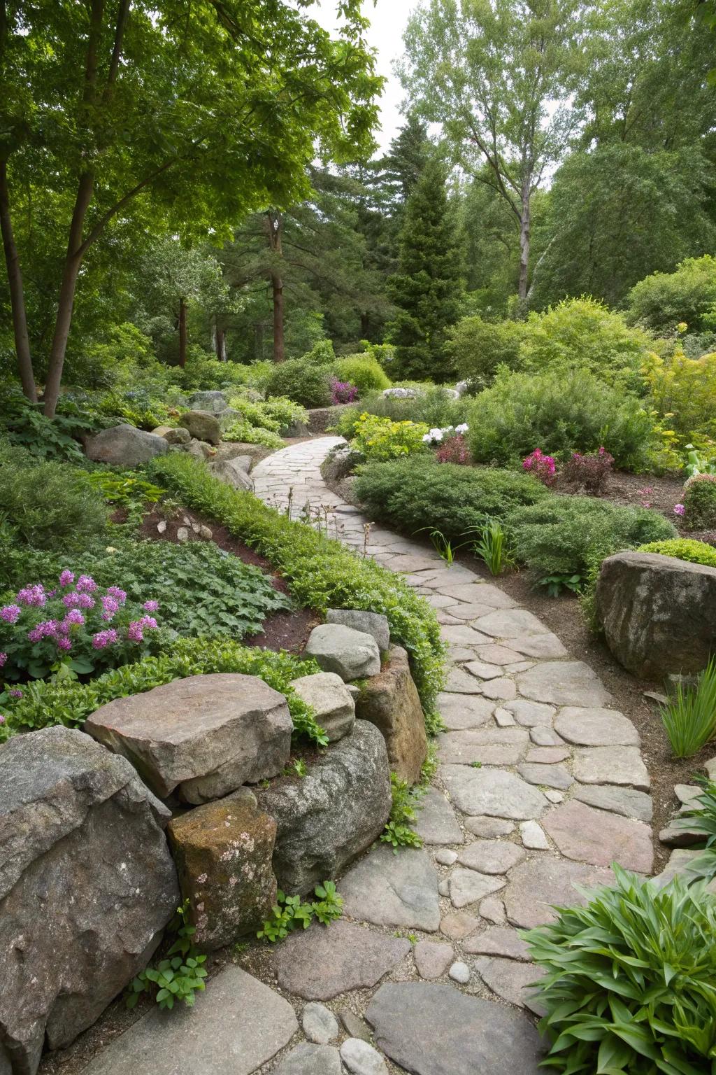 Rock gardens provide a natural, economical option to elevate your yard's look.