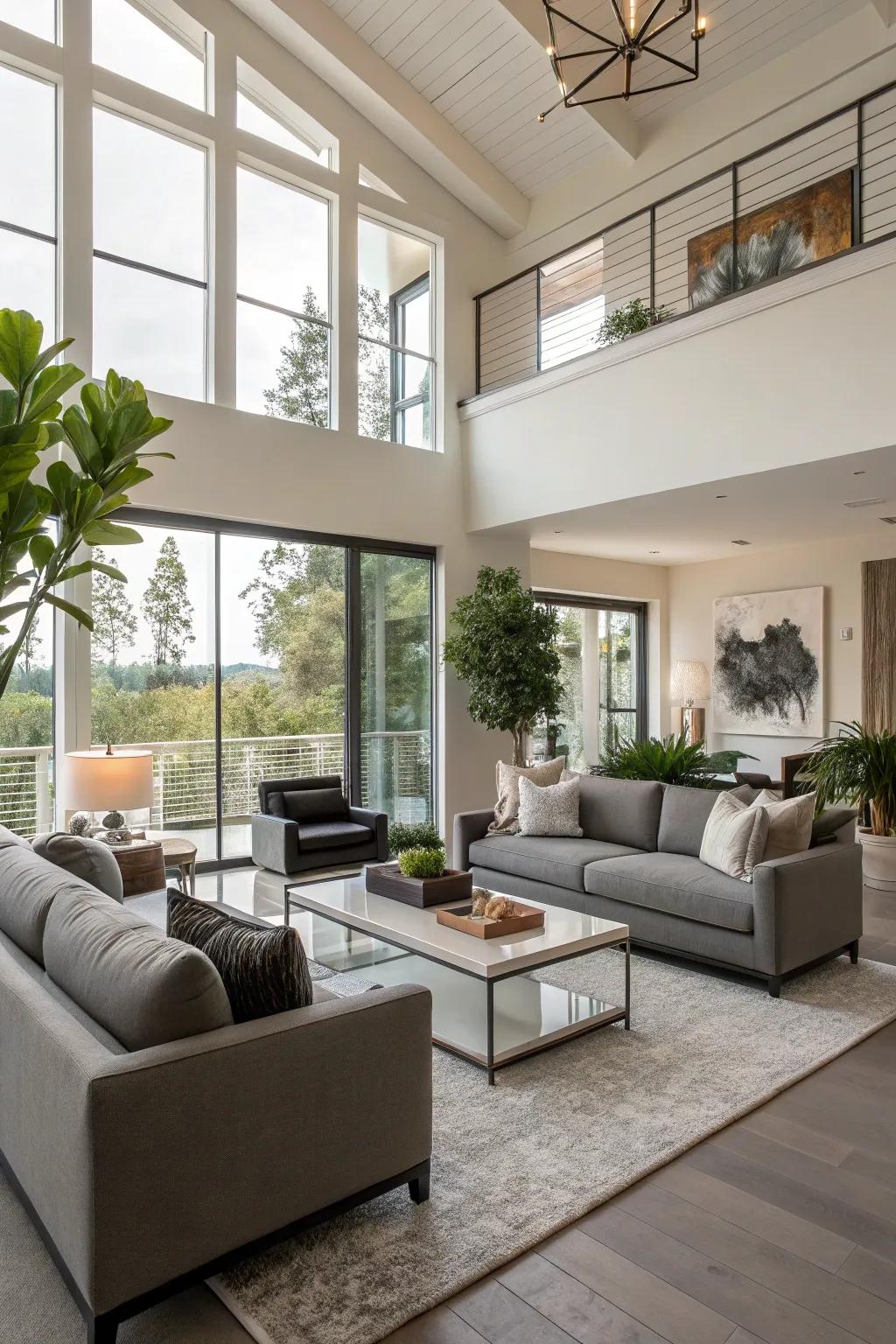 Relish the feeling of freedom with a contemporary, breezy living space design.