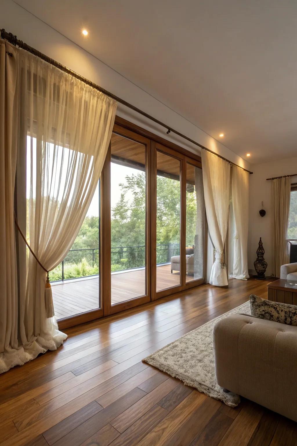 Classic curtains add warmth and style to any room.
