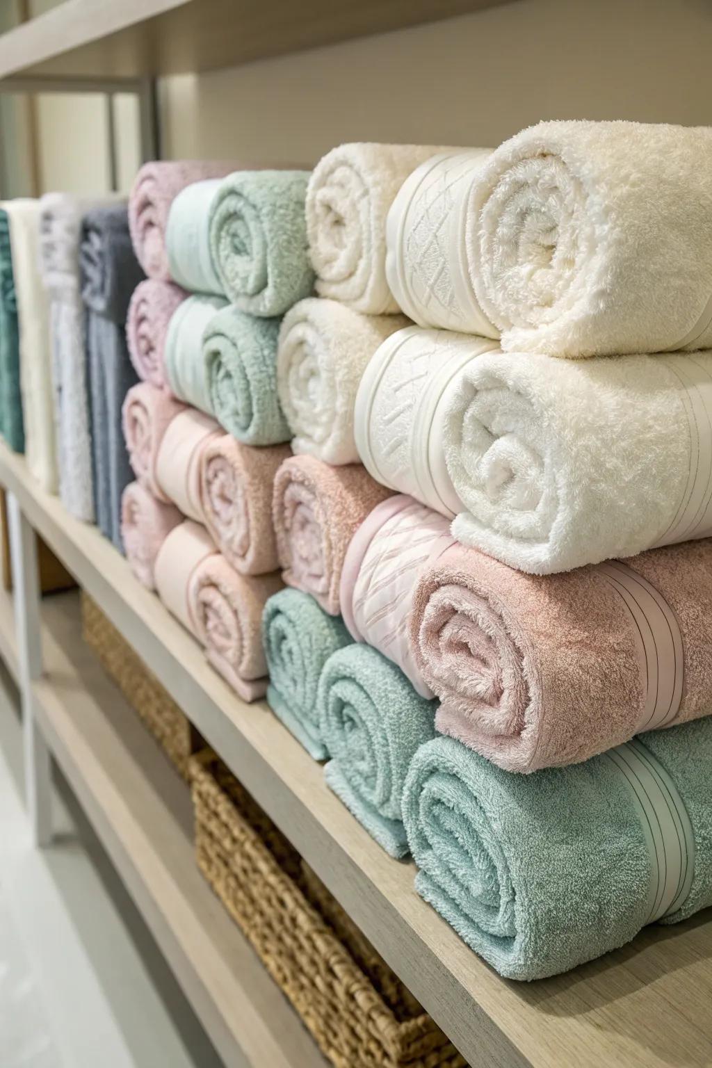 The classic roll offers a clean and timeless look.