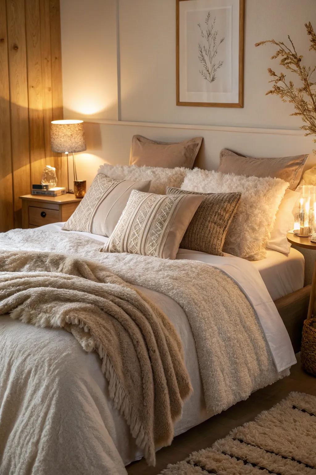 Fabrics that envelop you in comfort.