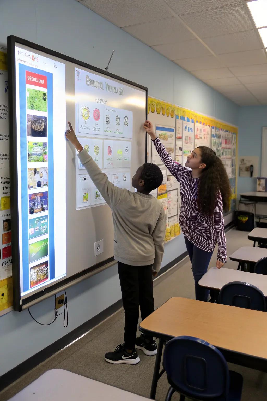 Interactive features on the board boost student participation and foster a spirit of discovery.
