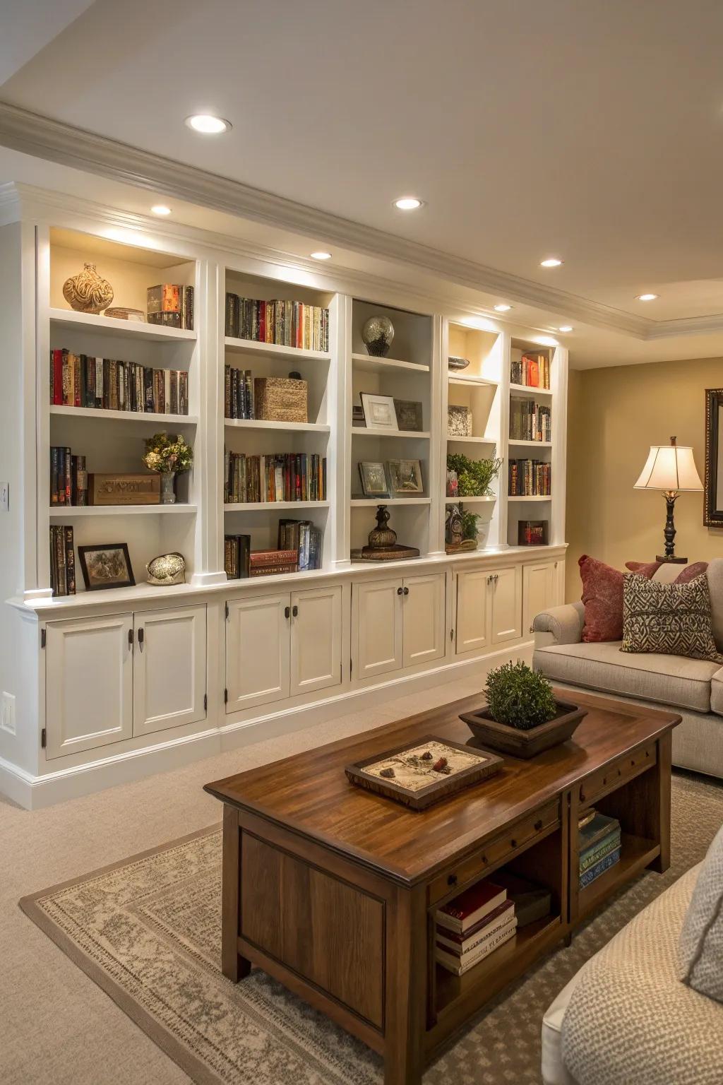 Integrated bookcases can convert any space into a book lover's retreat.