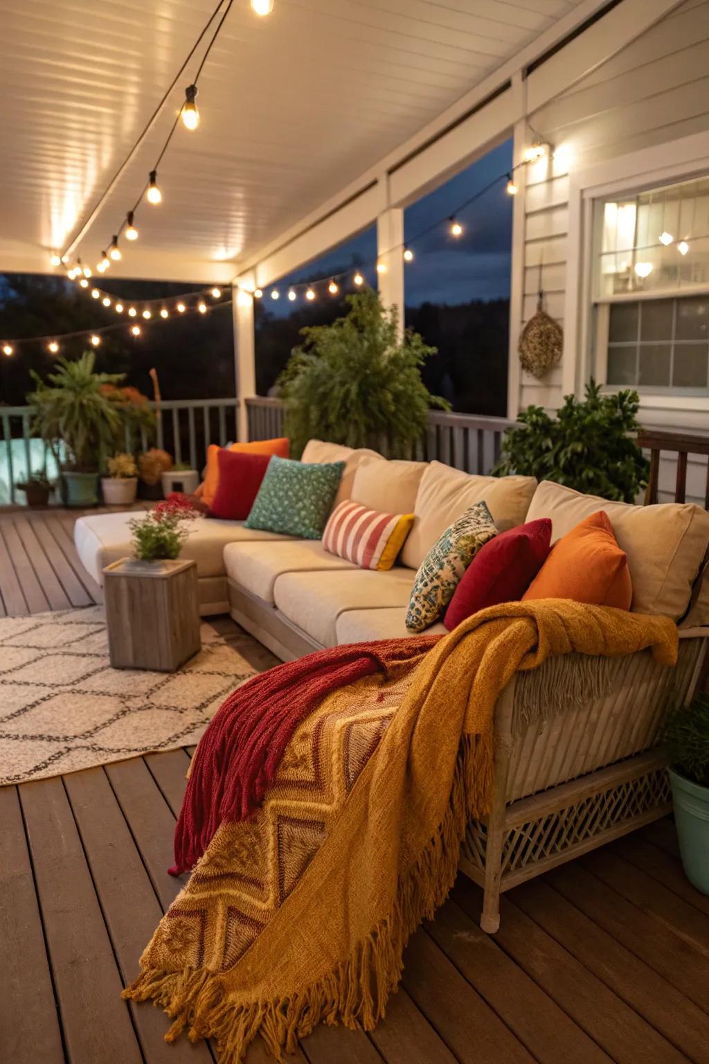 A welcoming porch area designed for ultimate relaxation.