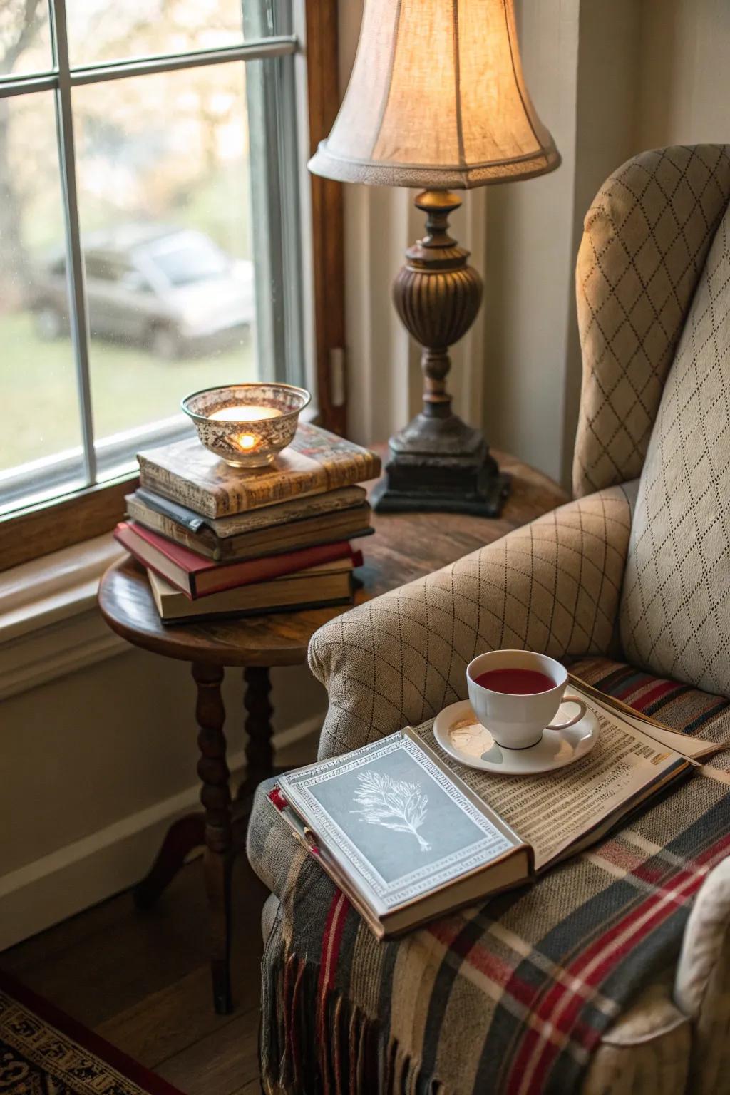 A charming nook designed for ultimate relaxation.