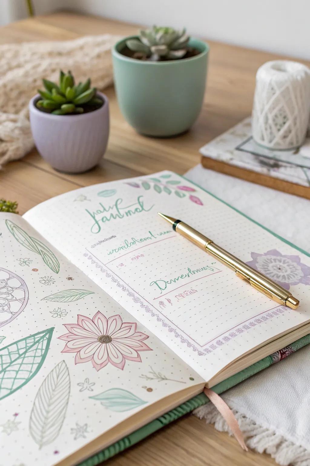 Fill your journaling with creativity and charm. Transform each page into a personal canvas.