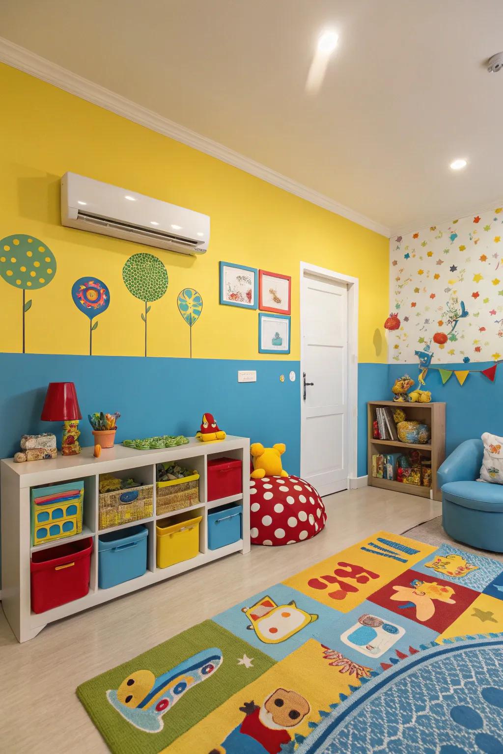 Radiant colors fill a child's space with vibrancy and life.