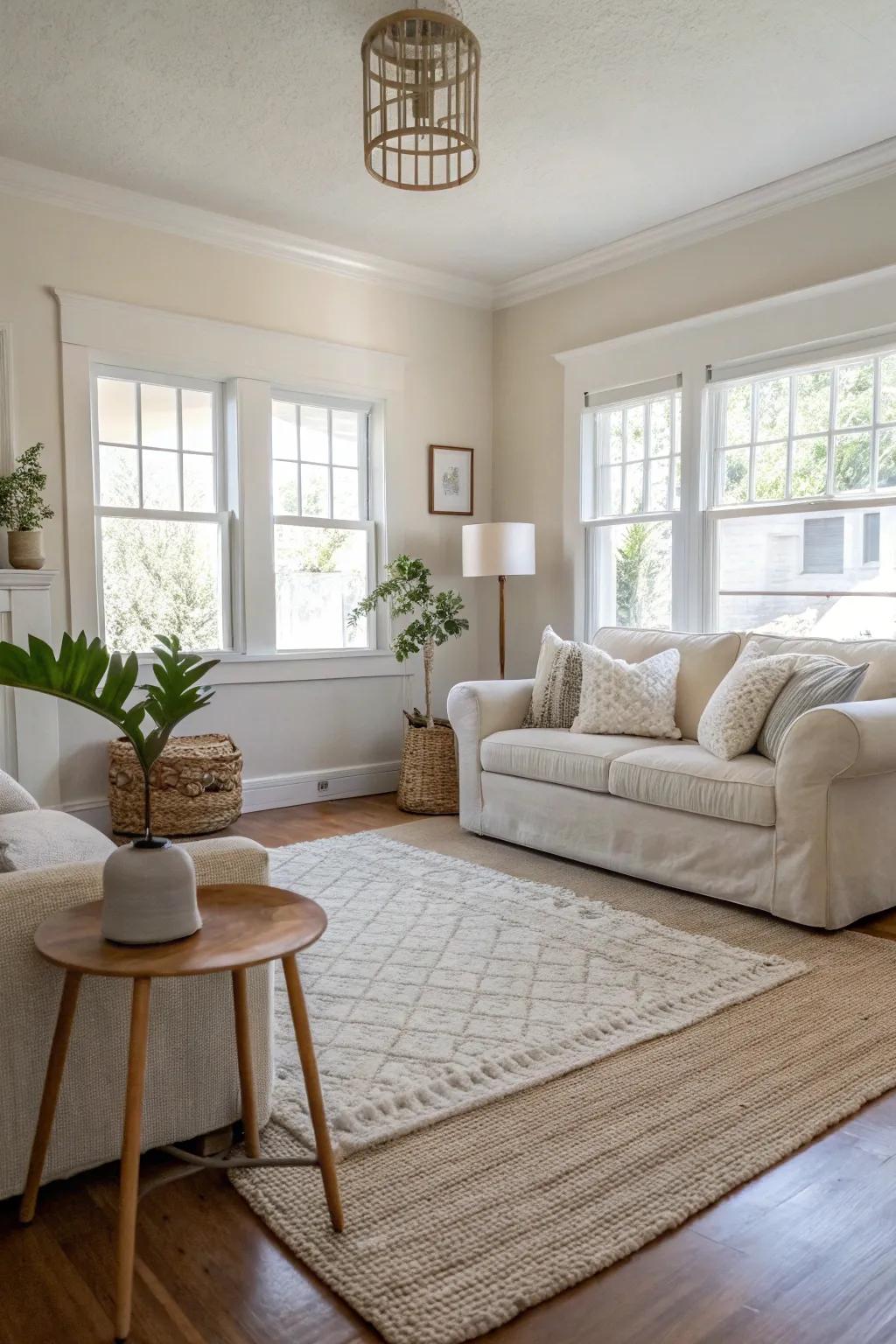 Neutral rugs offer a soothing and sophisticated foundation for any living space.