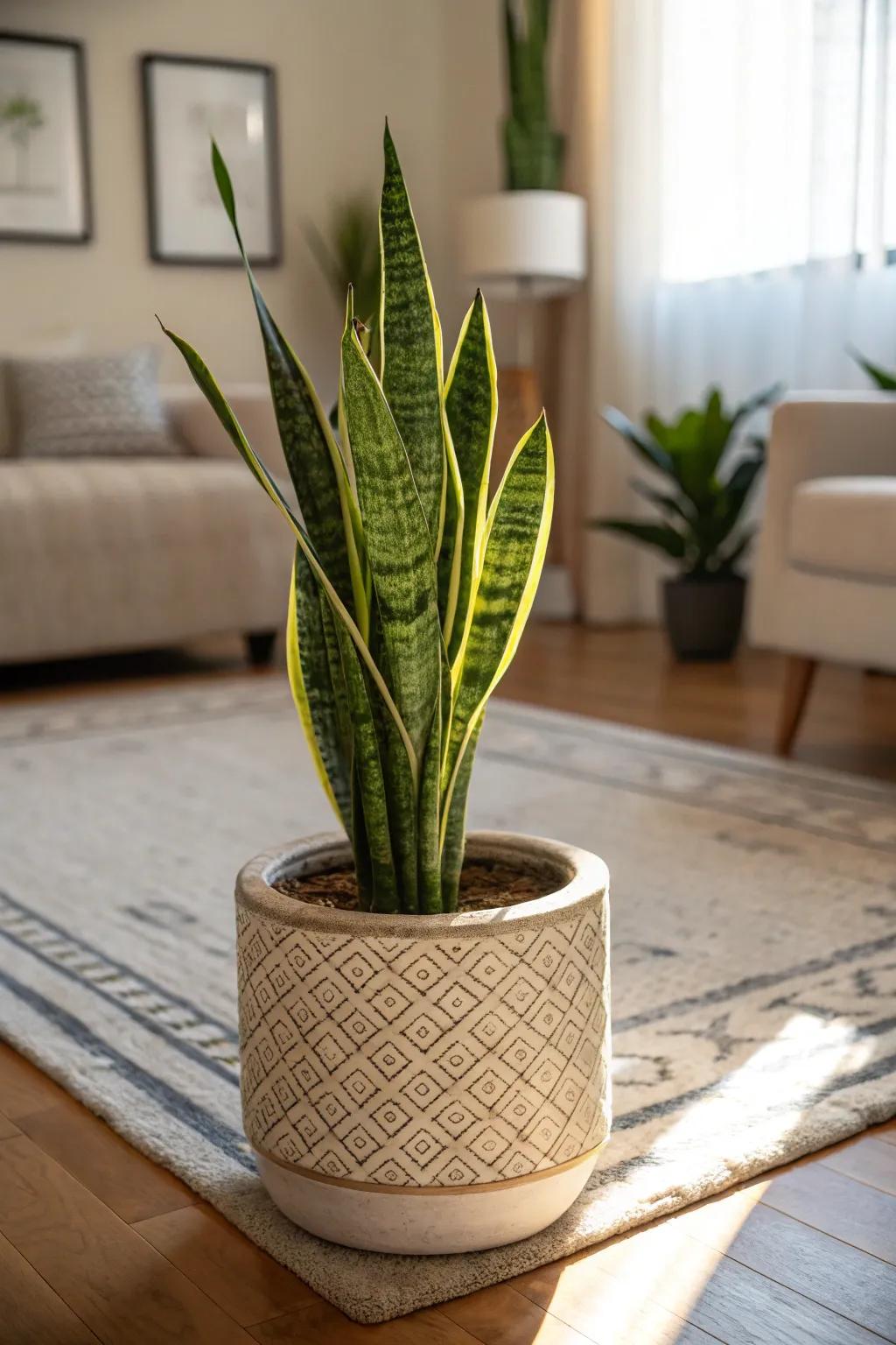 The serpent flora is effortlessly stylish and brings a sense of elegance to any setting.