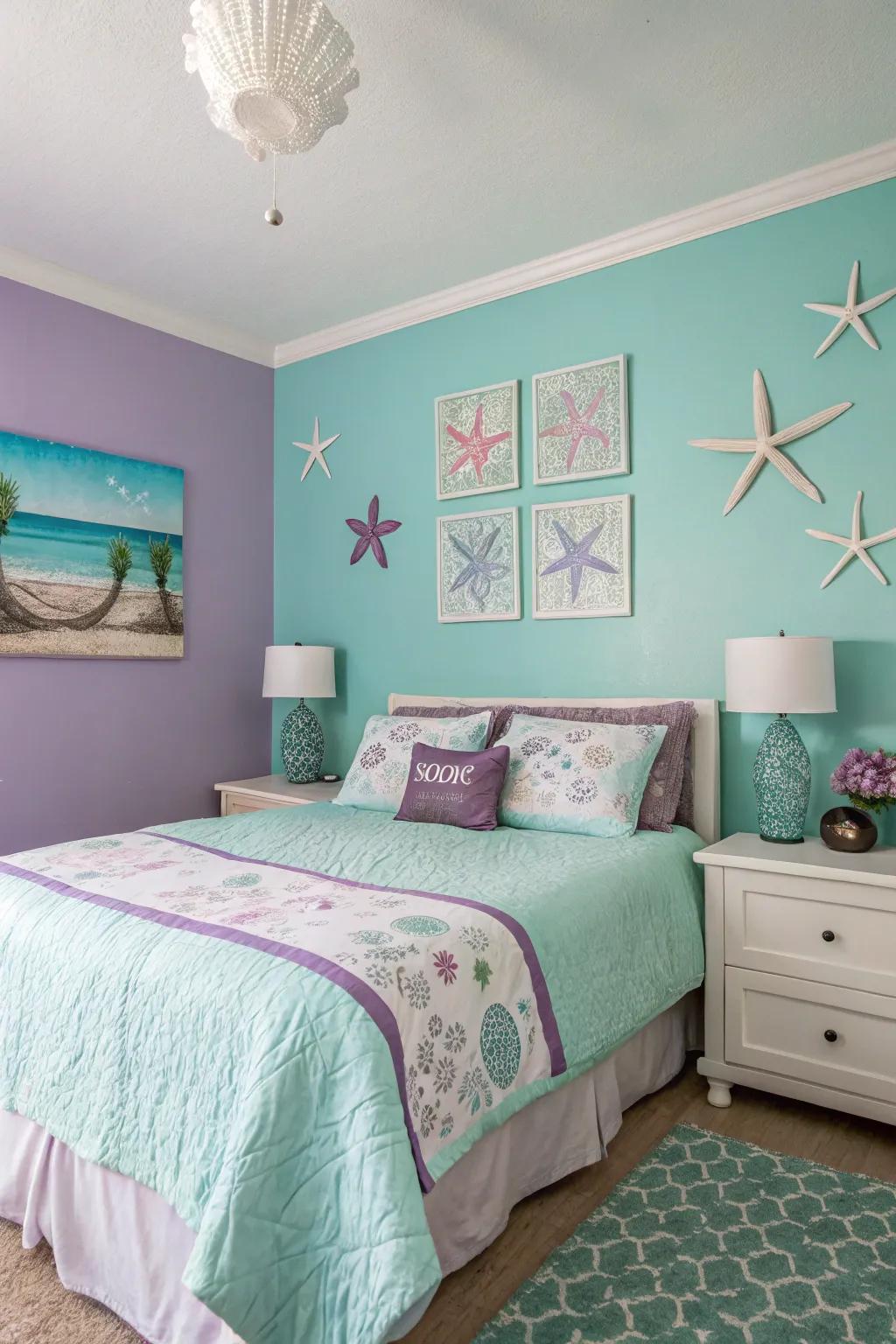 A serene color palette inspired by the ocean.