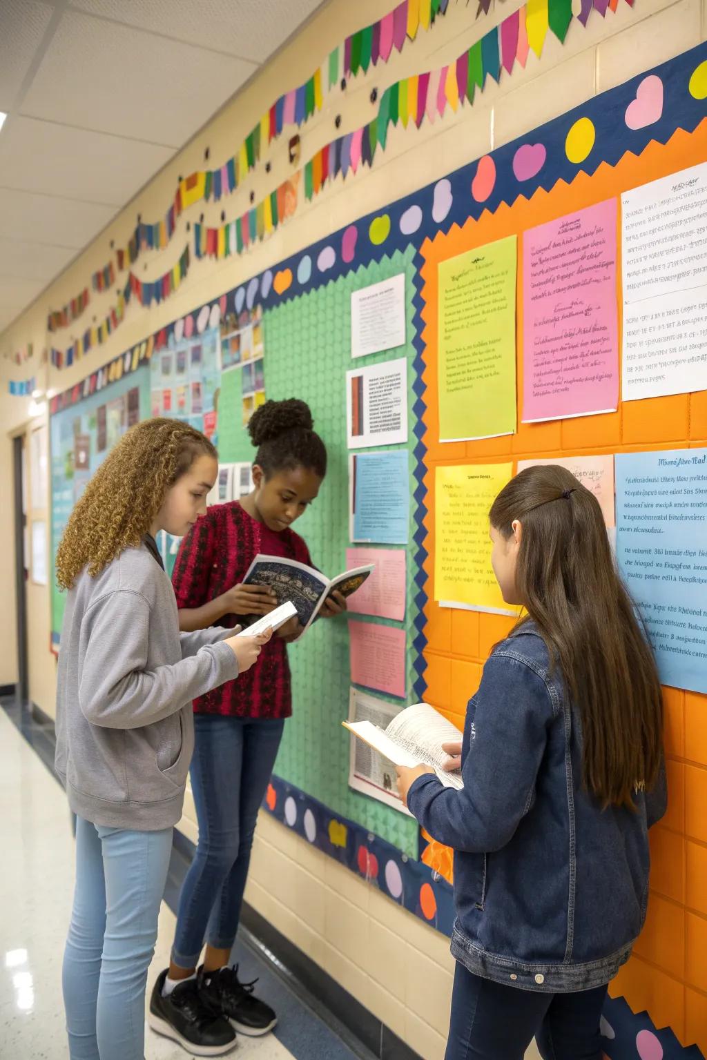 A motivating display brimming with uplifting messages