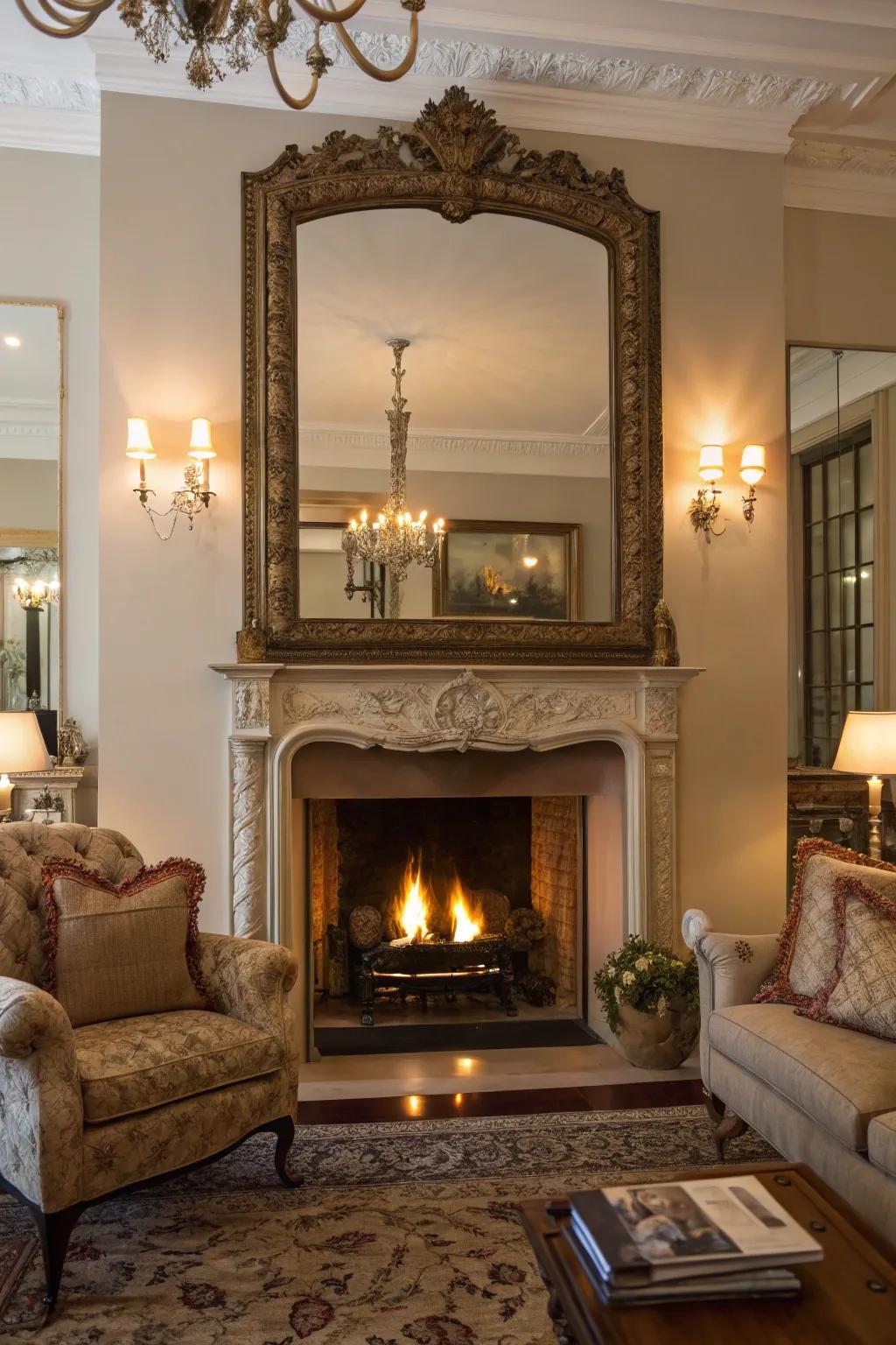 An imposing focal mirror can transform and enhance any space.