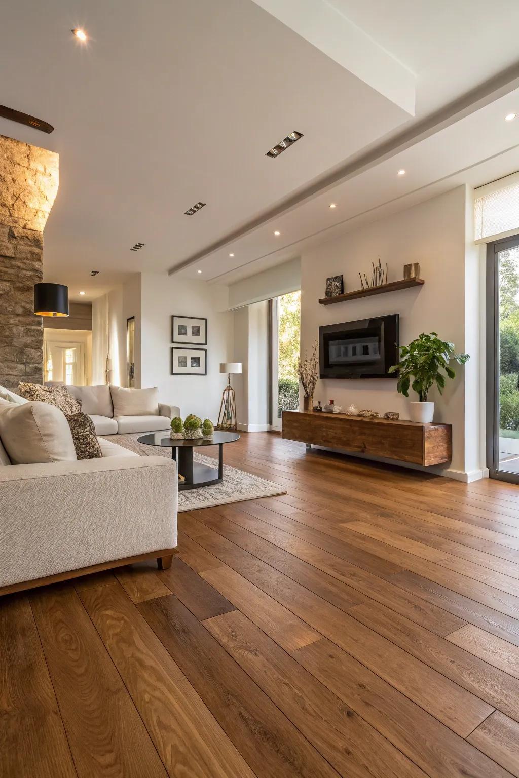 Classic charm showcased by timeless hardwood.