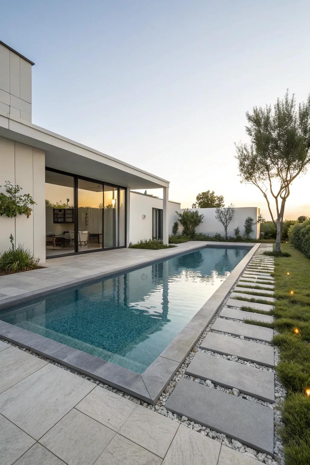 Contemporary design with refined lines for a cutting-edge ambiance.