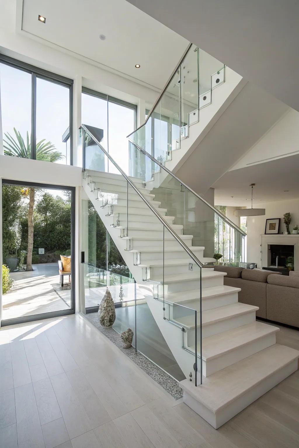 Minimalist staircases offer refined taste through clean lines and simplicity.