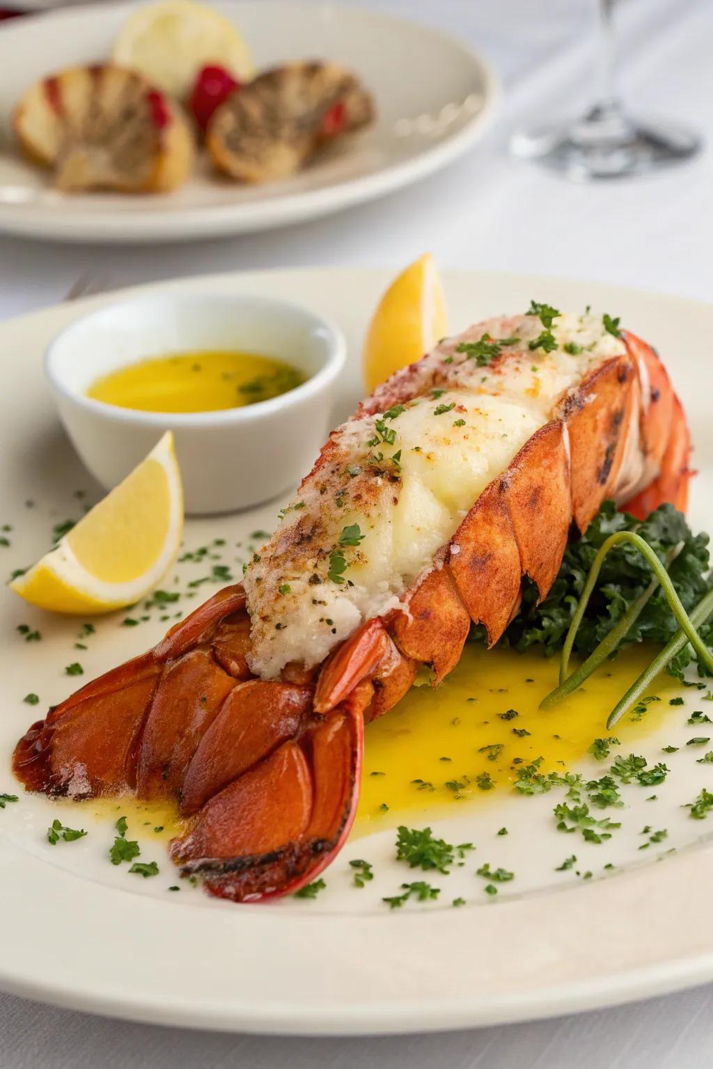 Delicious sea scallop tails, ideal for an extravagant New Year's Eve feast.