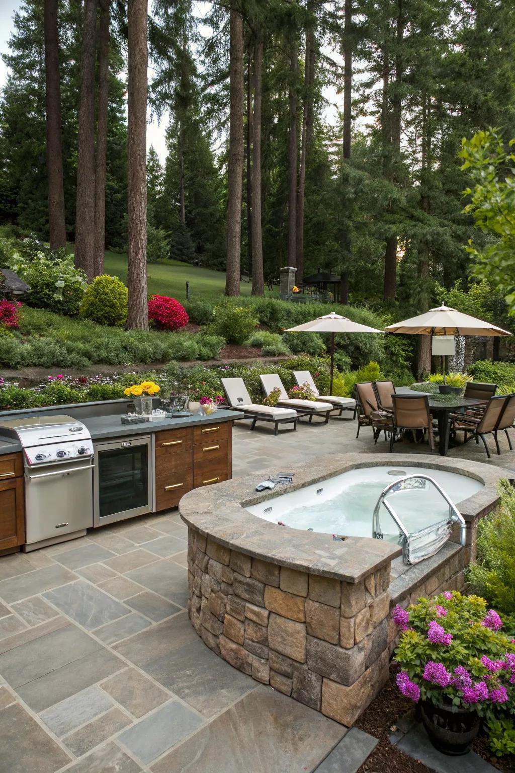 Create harmony by using matching materials for a cohesive design.