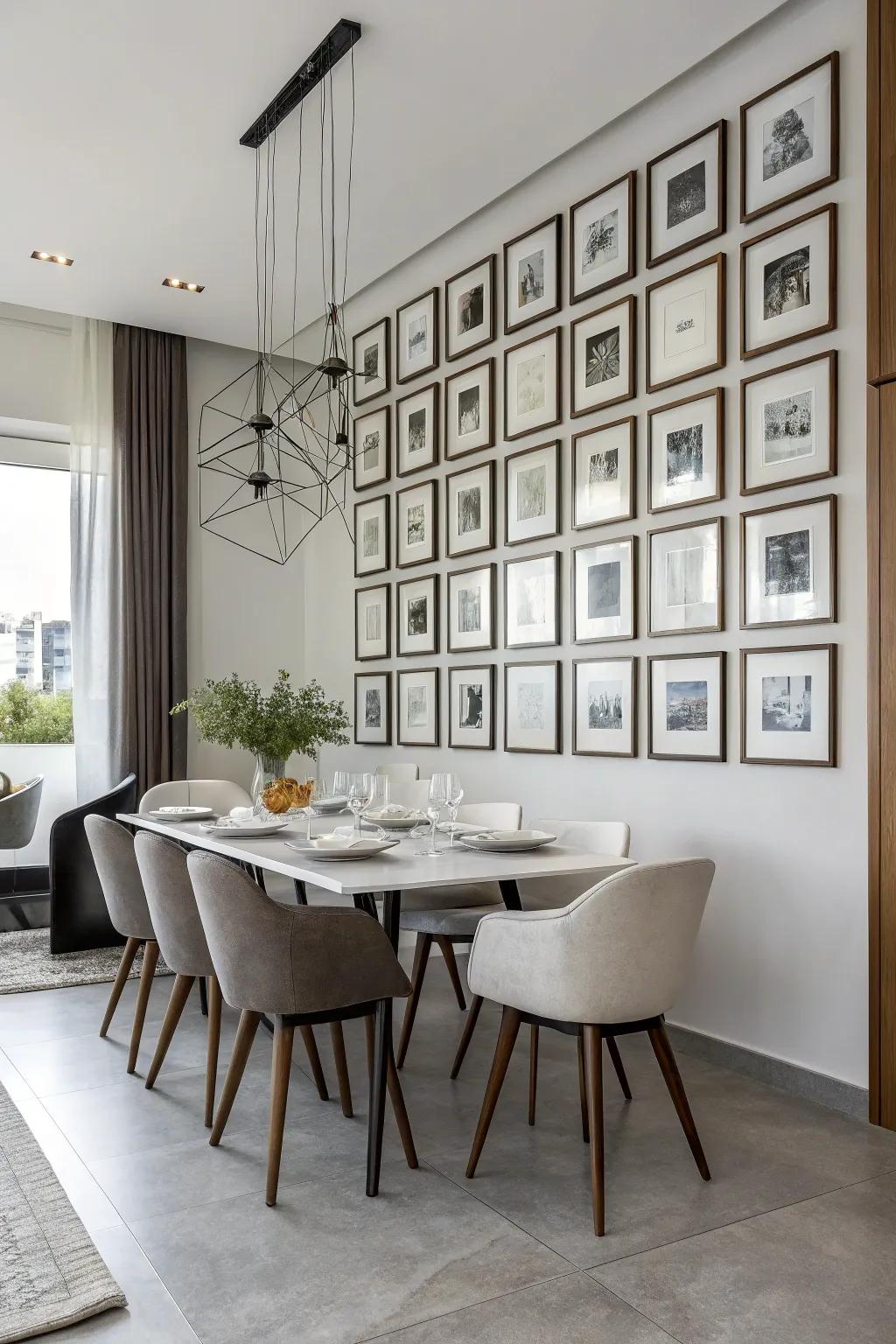 Achieve a sleek and modern look with a classic grid layout.