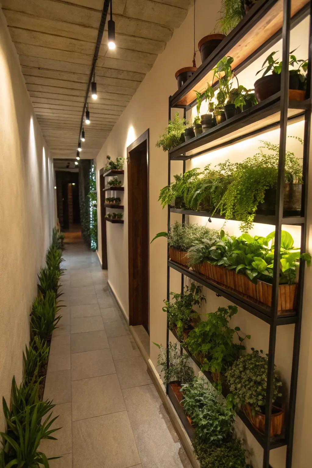 Utilize every inch of space with a jaw-dropping vertical plant wall.