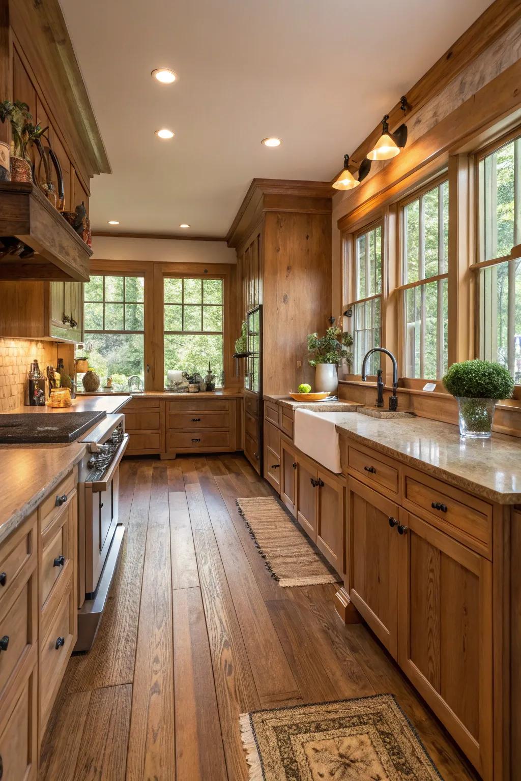 Timeless solid wood floors bring warmth and refinement to the core of your dwelling.