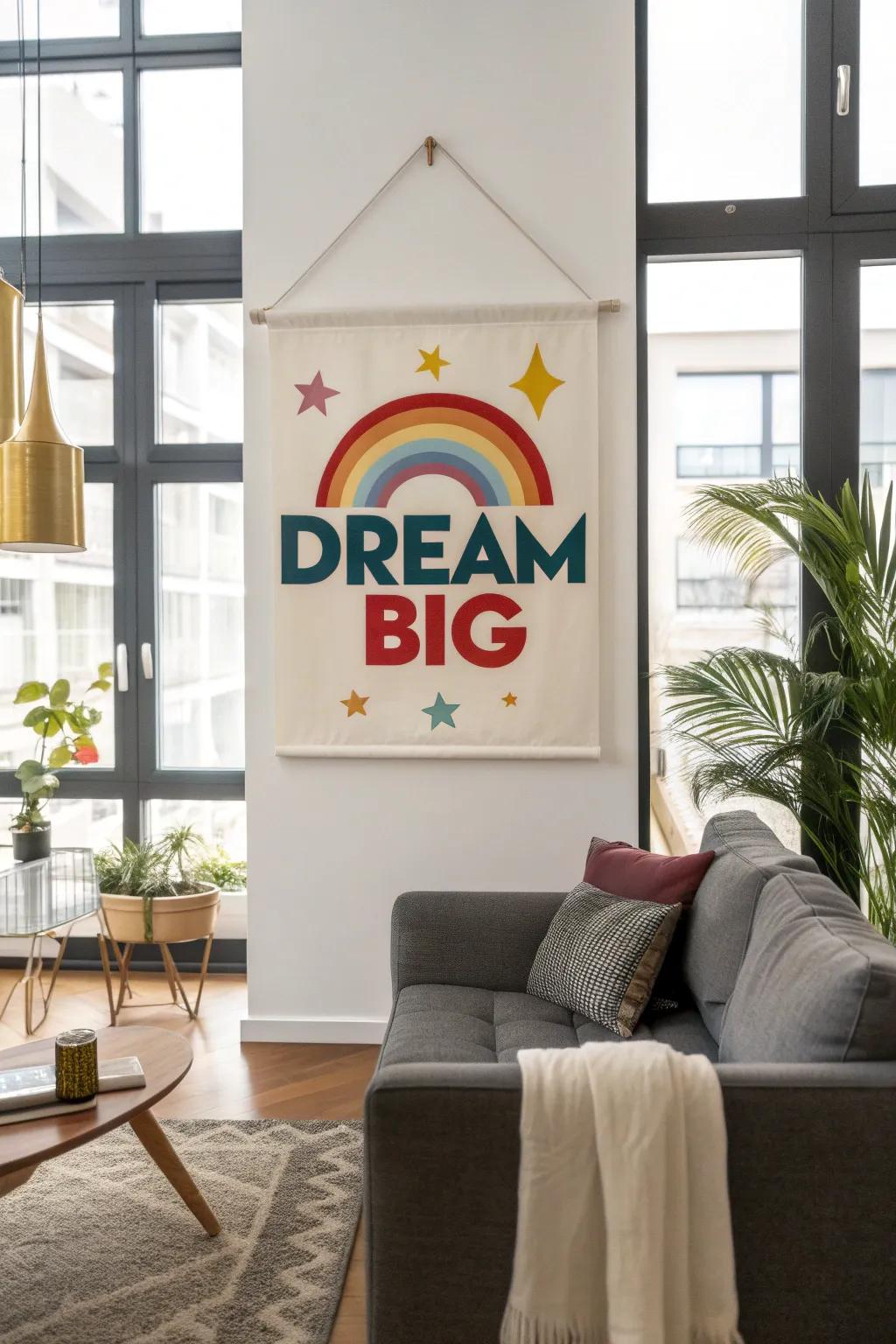 An array of motivation lightens any room.