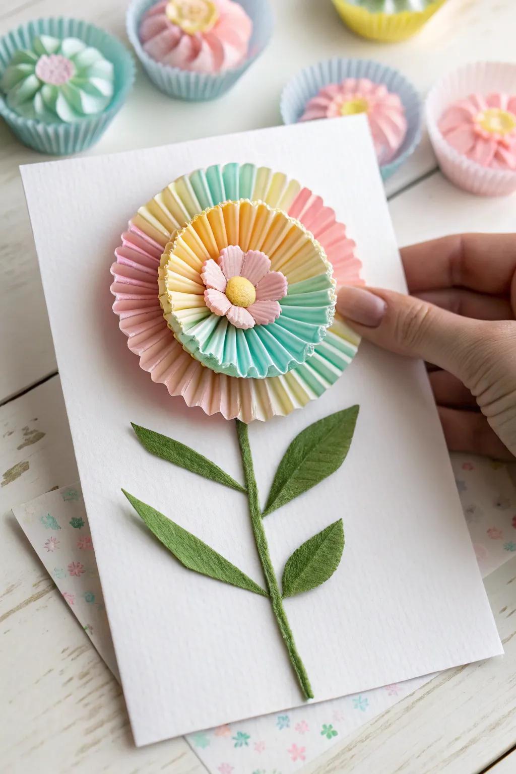 Create a heartfelt bloom for Mother's Day using treat liner flowers&mdash;simple, colorful, and bursting with love!